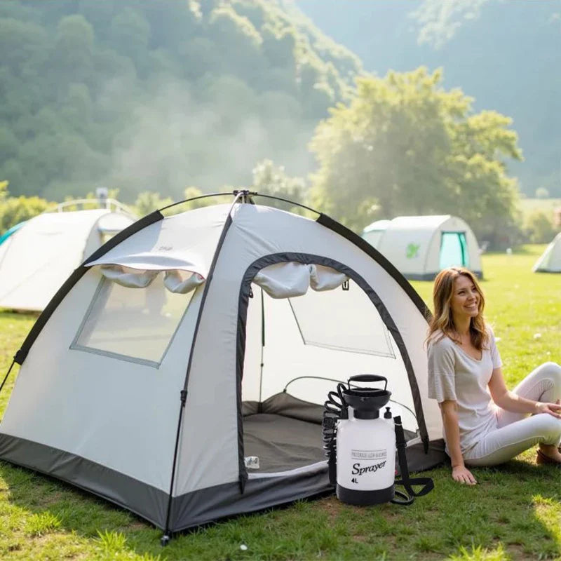 Portable Outdoor Camping Shower – 3/5/8L Manual Pump with 3m Hose for Pet Bath & Car Wash