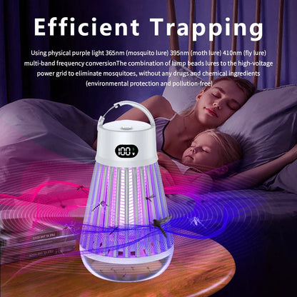 2-in-1 USB Camping Mosquito Lamp - Portable Rechargeable Bug Zapper & Outdoor Light