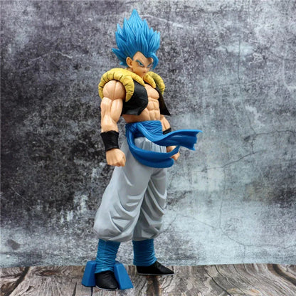 31CM Dragon Ball Z Super Saiyan Blue Gogeta Figure – DBZ Anime PVC Collectible Toy for Desktop Decor & Kids Gift