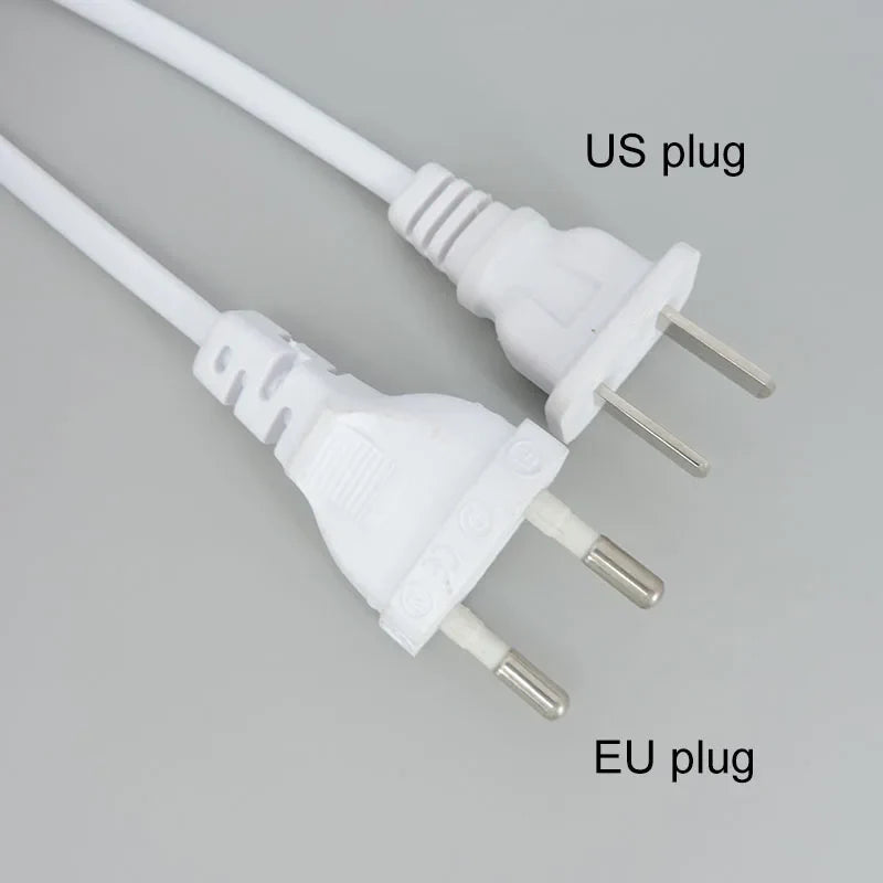 2/3 Pin AC Switch Cable – ON/OFF Power Extension Wire for T5/T8 LED Tube Lighting with EU/US Plug Connector