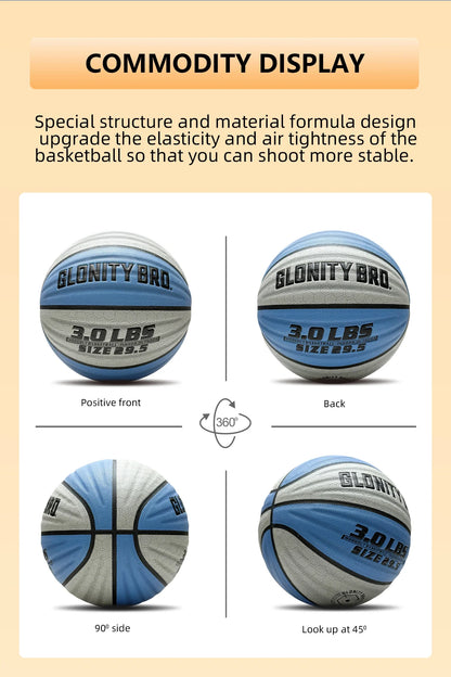 Heavy Weighted Basketball 28.5"/29.5" – Non-Slip Training Ball for Dribbling, Passing & Rebounding