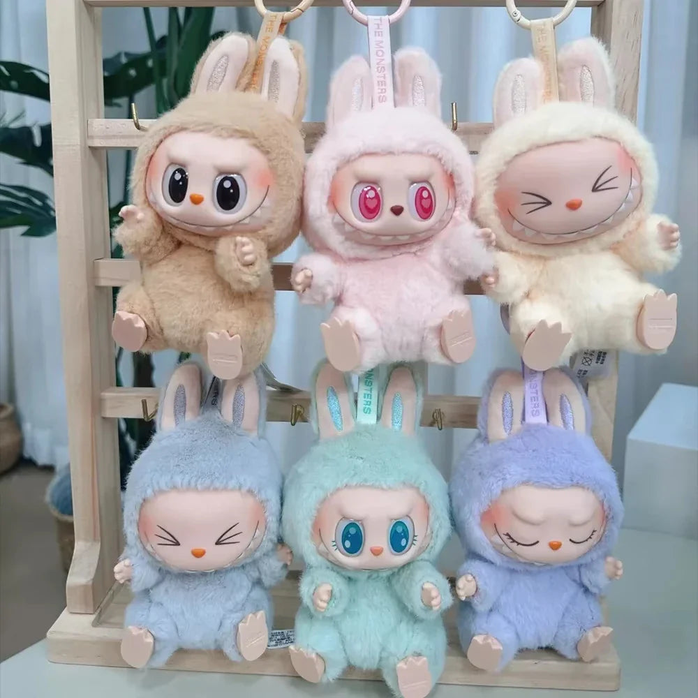 1:1 High-Quality Macaron 2nd The Monsters Labubu Vinyl Plush Blind Box - Sitting Party Doll, Decorative Surprise Gift