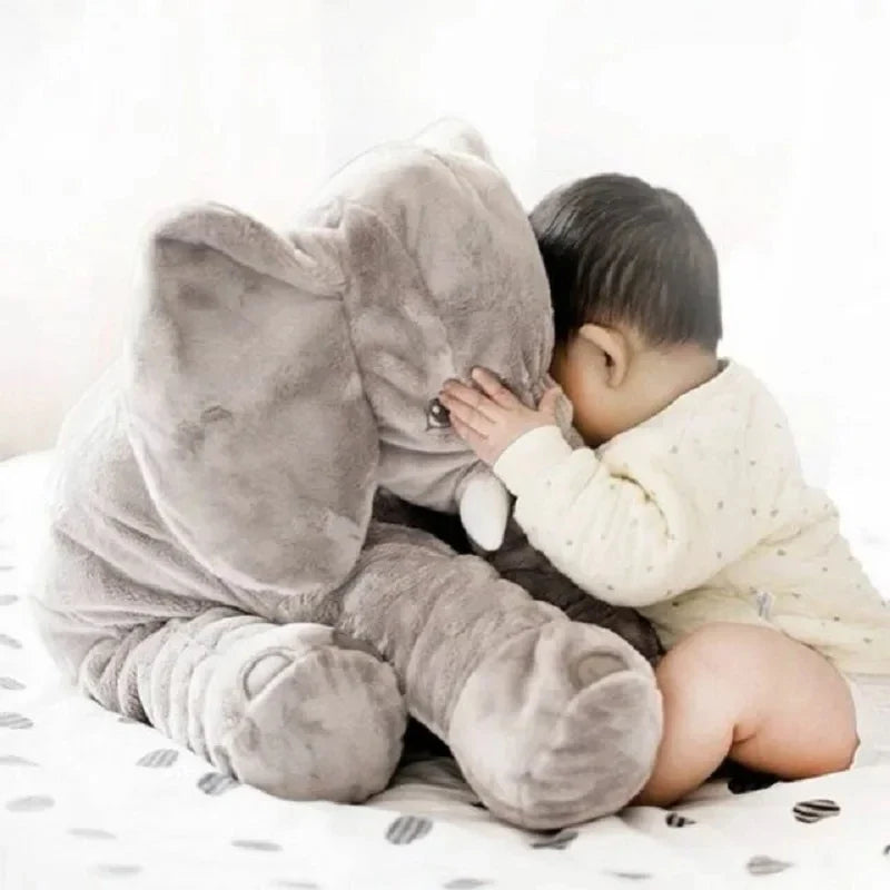 40cm Soft Elephant Plush Toy - Cute Stuffed Animal Sleeping Pillow for Kids, Room Decor & Birthday Gift