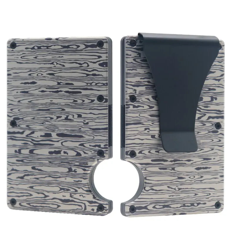 RFID Blocking Metal Wallet – Slim Aluminum Credit Card Holder & Money Clip for Business and ID, 2024 All Colors