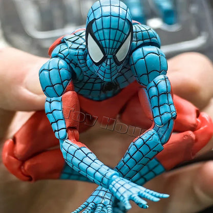 CT Toys Spider-Man Action Figure — Mafex 190 Web Man, SHF 185 Spider & Miles Morales 2099 Anime Model Toy