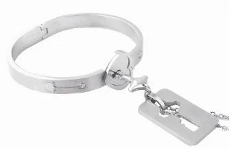 Couple Stainless Steel Love Lock Bracelet & Key Pendant Necklace – Romantic Jewelry Gift for Men and Women