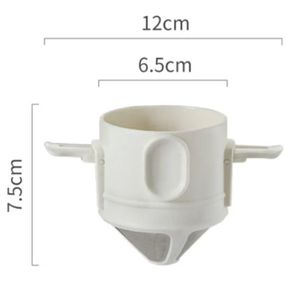 304 Stainless Steel Portable Coffee Filter – Reusable Drip Coffee Tea Holder Mug Set with Coffee Pot & Dripper