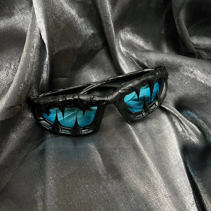 Hot Brteam Drip Glue Handmade Venom Sunglasses – Cool Street Style Unisex Sunglasses, Personalized Gifts for Rappers
