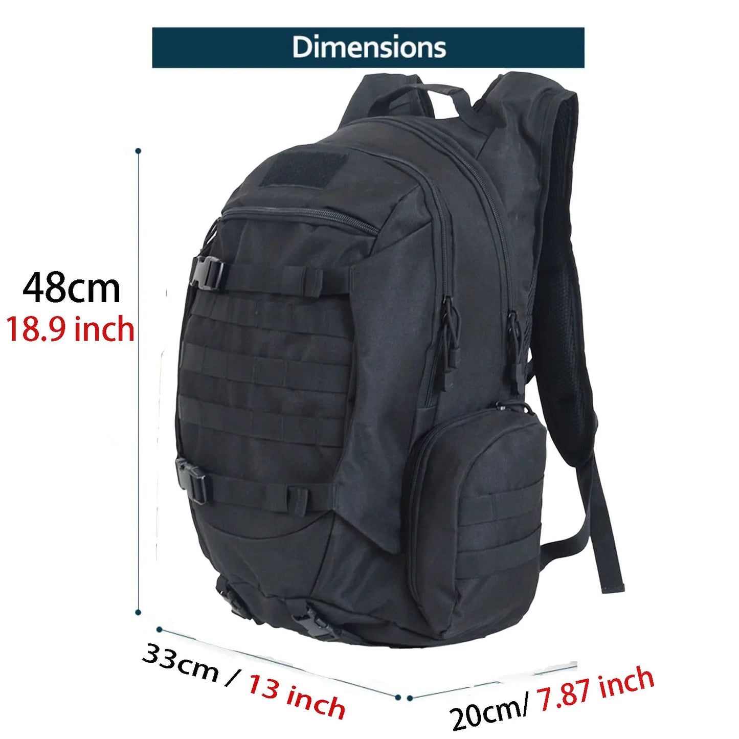 45L Waterproof Tactical Backpack – Outdoor Fishing, Hunting, Hiking & Camping Rucksack