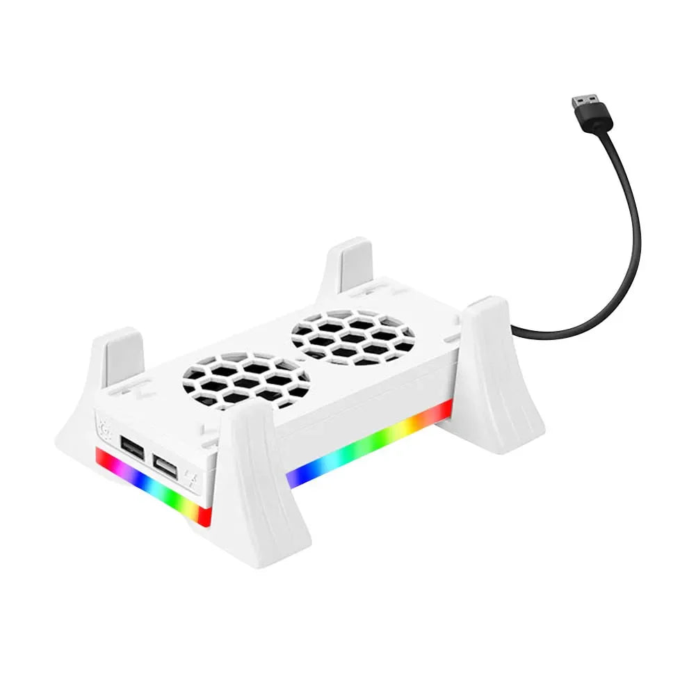 Vertical Stand for Xbox Series S – 3-Speed Cooling Fan with 2 USB Ports, Game Console Holder and Cooling Stand