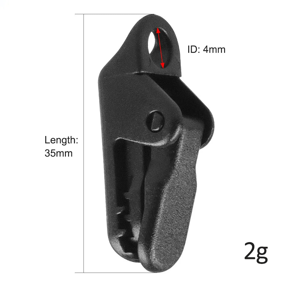 10pcs Tarp Awning Clamp Clips with Carabiner | Tent Snaps Hangers for Camping & Farming | Secure Lock Grip Clamp for Outdoor Use