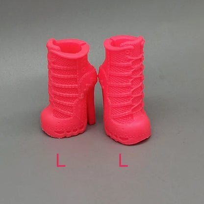 Little Kids 25CM Winter Doll Shoes – Boots & High Heels Accessories, Perfect Birthday Gift for Girls