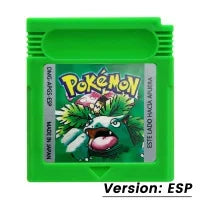 Pokemon GBC Game Cartridge — Red, Blue, Crystal, Gold, Green, Silver, Yellow 16-Bit for GB/SP