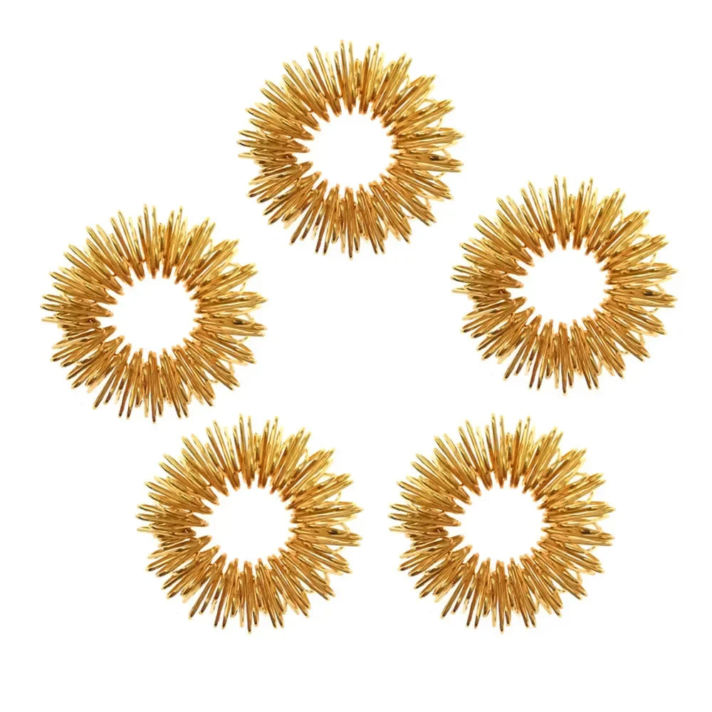 5–15pcs Spiky Acupressure Finger Rings – Sensory Stress Relief Massager Fidget Toys for Teens & Adults