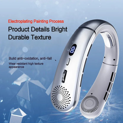 Wearable Neck Fan - 5-Speed Low Noise Hands-Free Cooling Fan for Indoor & Outdoor Sports