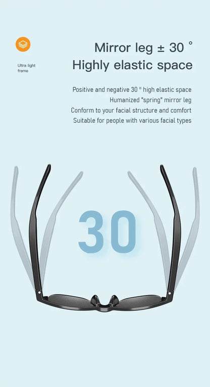 Smart Bluetooth V5.3 Sunglasses – HIFI Audio Glasses with Call Function, UV Protection, Anti-Touch Tech for Outdoor Sports Men & Women
