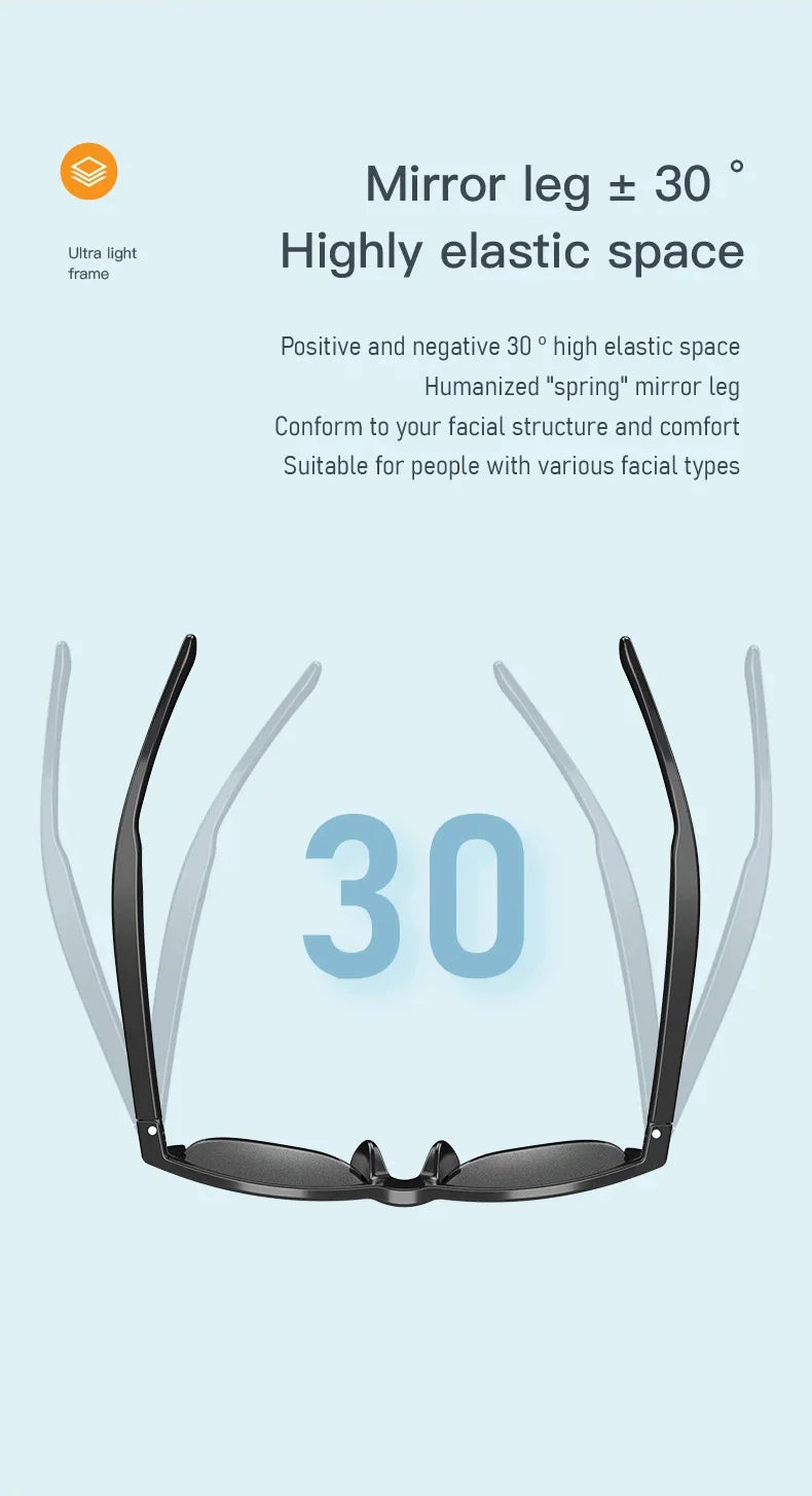 Smart Bluetooth V5.3 Sunglasses with HIFI Headphones – Outdoor Sports UV Glasses for Men & Women