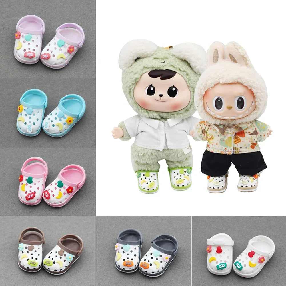 LABUBU 3.0 Slipper Shoes for 17cm Cotton Dolls – Casual Sports Boots & DIY Doll Accessories