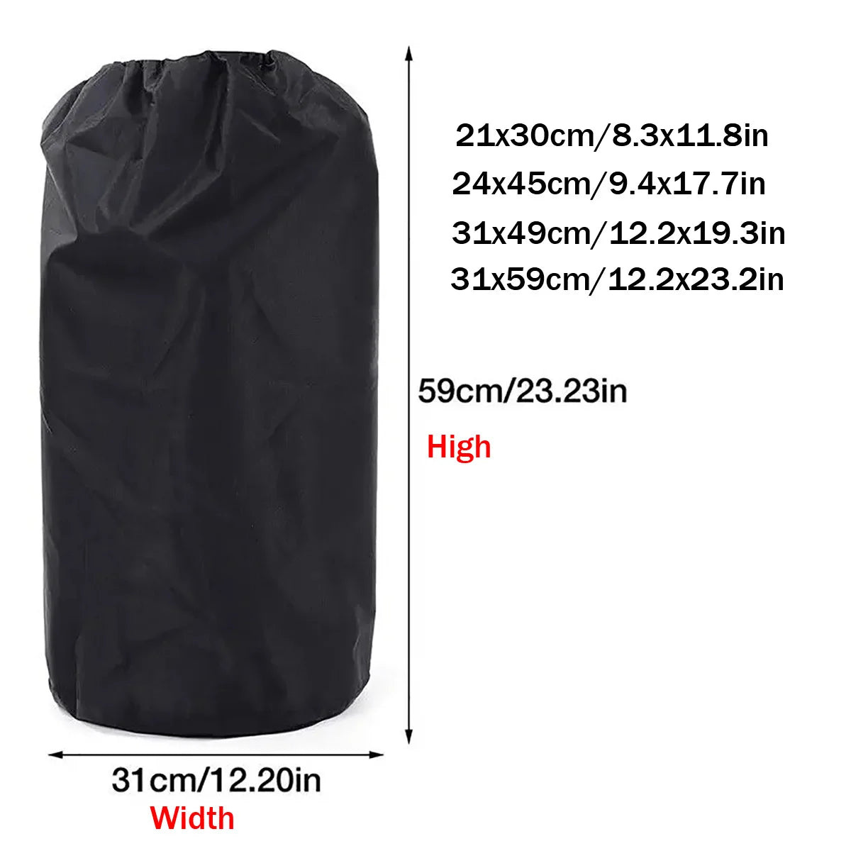 210D Black Oxford Cloth Propane Tank Cover – Protective Camping Gas Stove & Barbecue Kitchen Accessory
