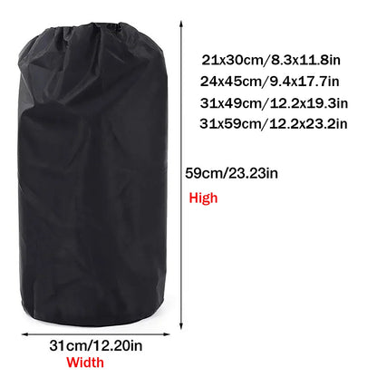 210D Black Oxford Cloth Propane Tank Cover – Protective Camping Gas Stove & Barbecue Kitchen Accessory