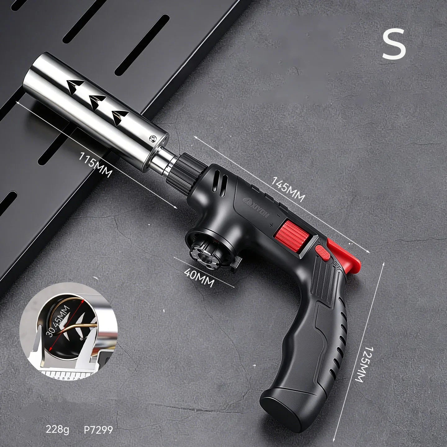 Long-Tube Butane Torch - Extended Gas Blow Torch for Camping, BBQ and Soldering