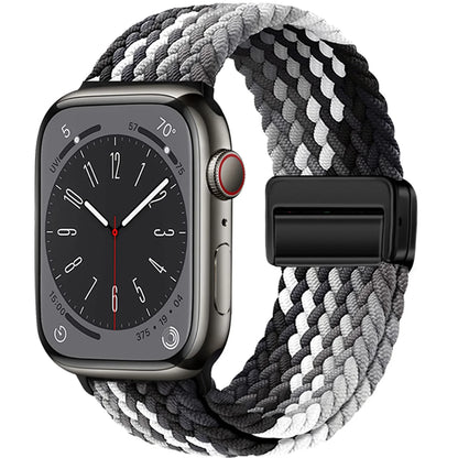 Braided Magnetic Strap for Apple Watch — Compatible with 38mm, 40mm, 41mm, 44mm, 45mm, 49mm Series SE, 7, 6, 8, 9, 10 & Ultra2