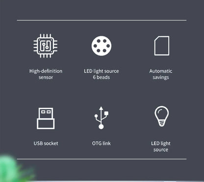 DEASIN USB HD Oral Camera – Digital Intraoral Viewer with 6 LED Lights for Dental Examination