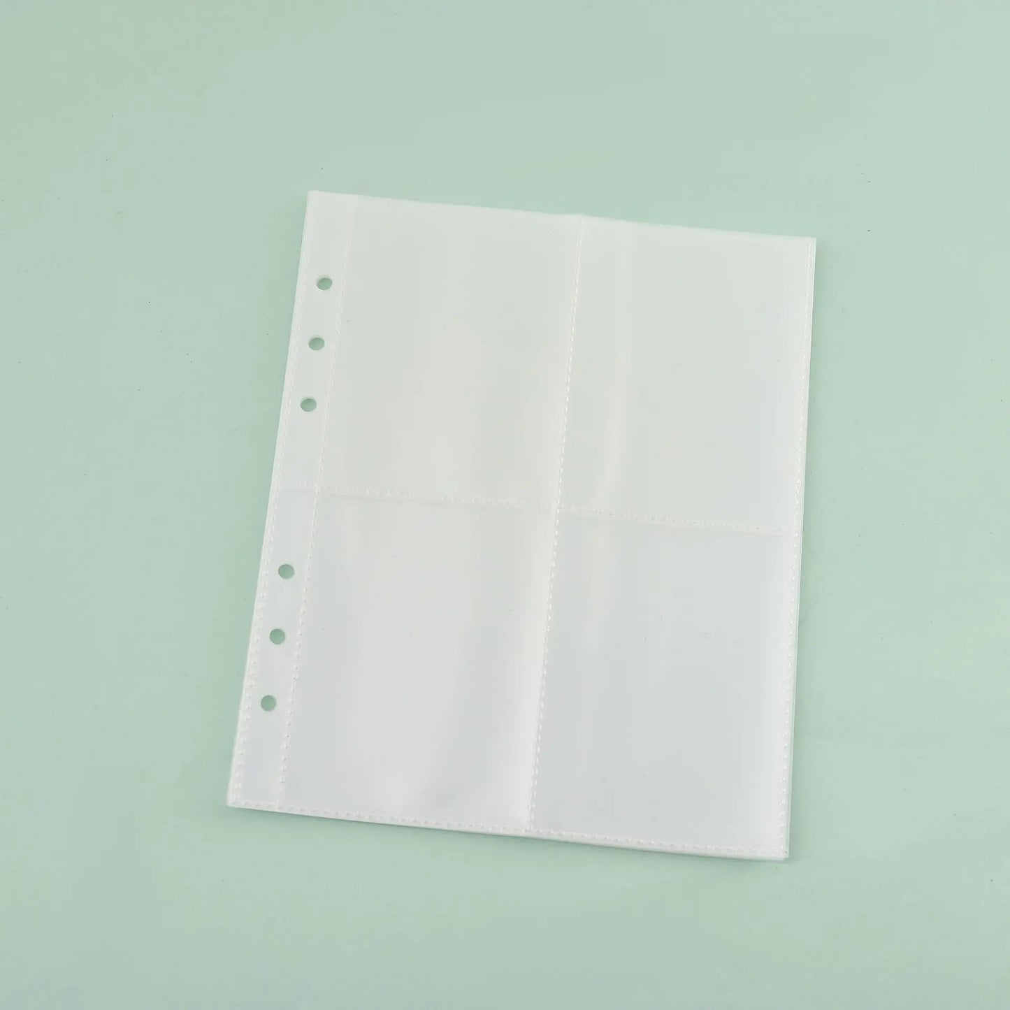 A5/A6/A7 Transparent File Holder Set – 10pcs 6-Hole Loose Leaf PVC Binder for DIY Document Storage