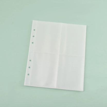 A5/A6/A7 Transparent File Holder Set – 10pcs 6-Hole Loose Leaf PVC Binder for DIY Document Storage