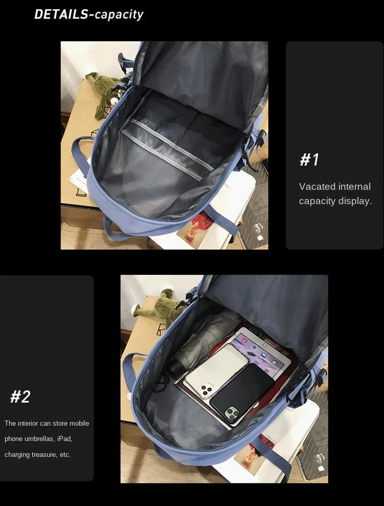 Multifunctional Teen Laptop Backpack – High-Quality Canvas School Bag for Boys & Girls