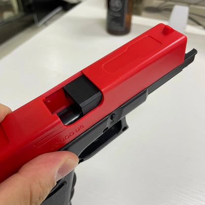 Manual G17 Soft Bullet Toy Gun – Air-Powered Glock Style with Laser & Magazine for Kids CS Games & Outdoor Play