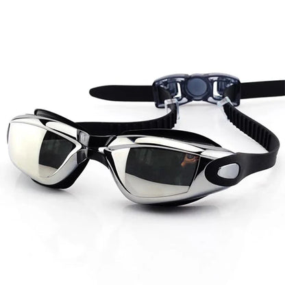 Swimming Goggles for Men and Women - Anti-Fog UV Protection, Prescription Waterproof Silicone for Adults and Kids, Diving Glasses