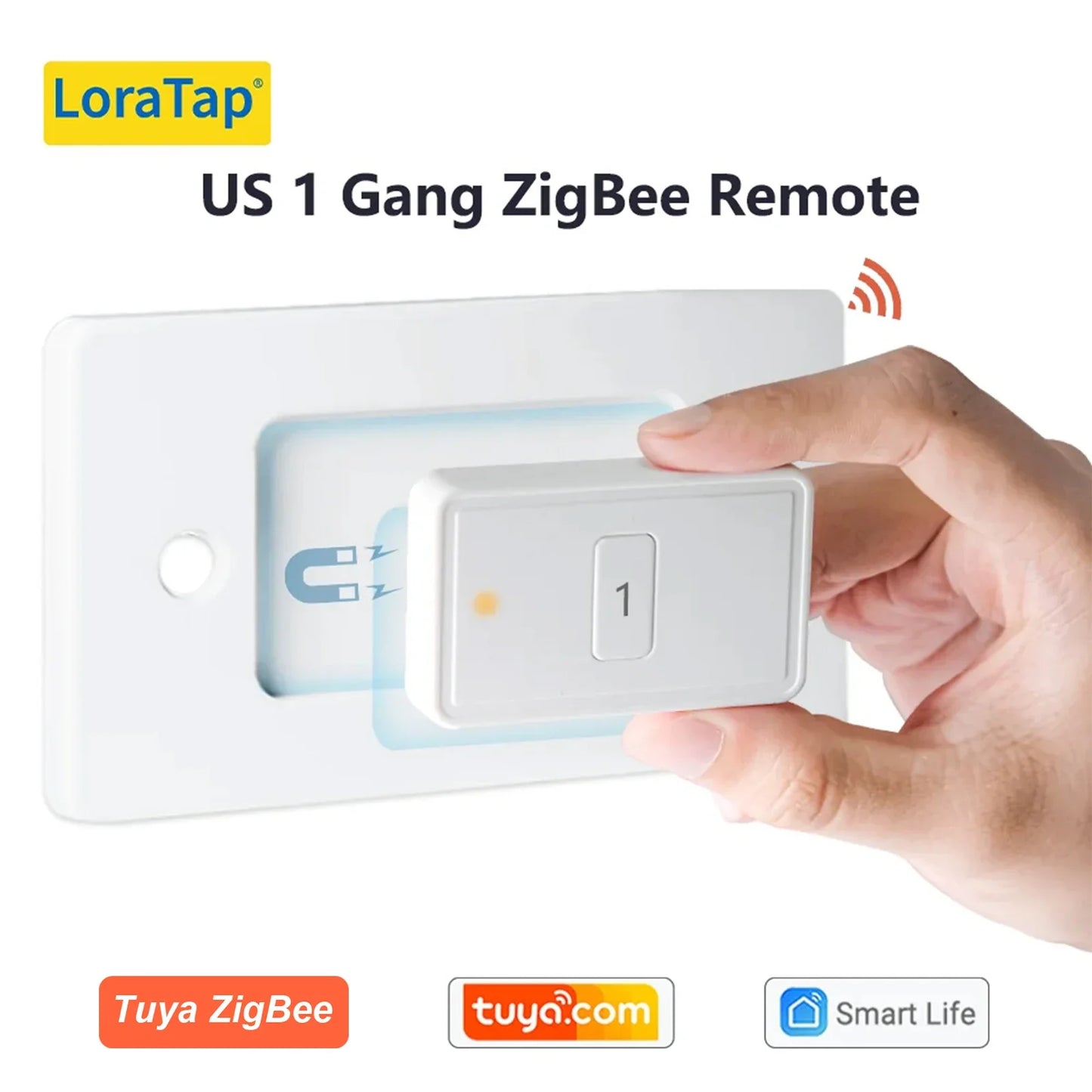 LoraTap ZigBee 3.0 Wireless Push Button Remote Controller – Smart Scene Automation Switch for Tuya Smart Life App (EU/US Compatible, 13 Types)
