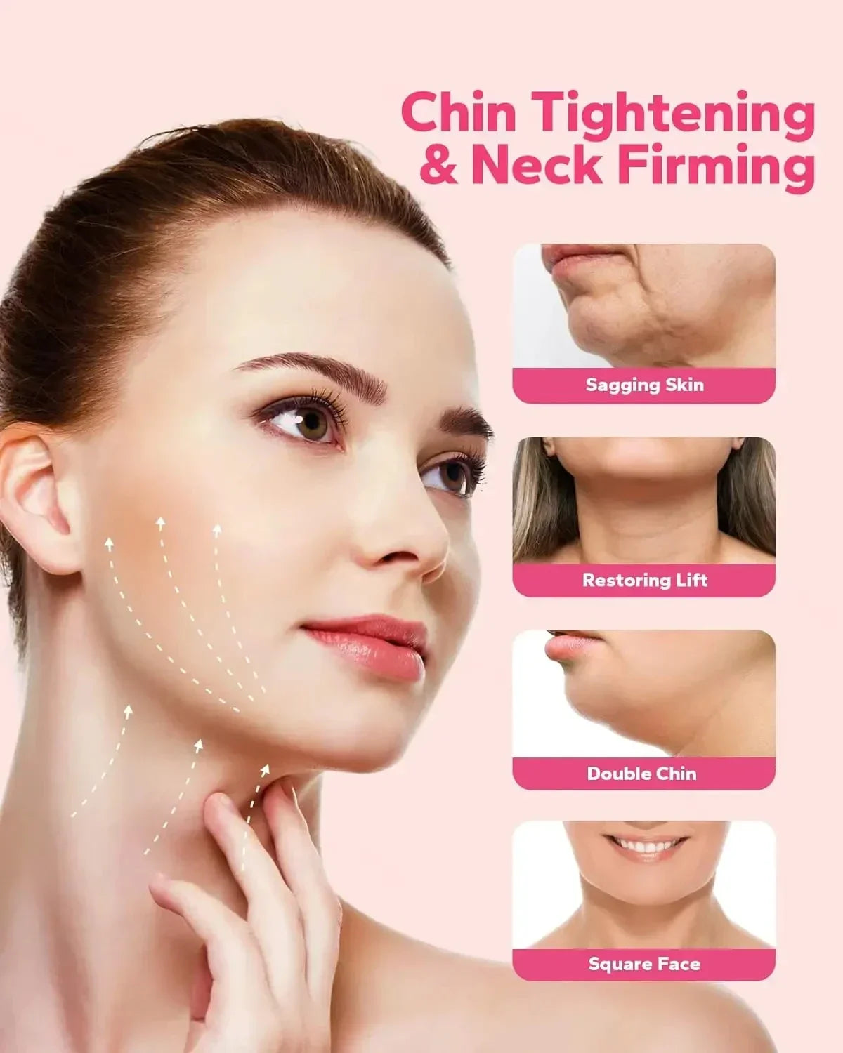 Women’s V-Line Face Slimming Band – Chin & Cheek Lift Face Lifting Bandage for Facial Massage & Skin Care