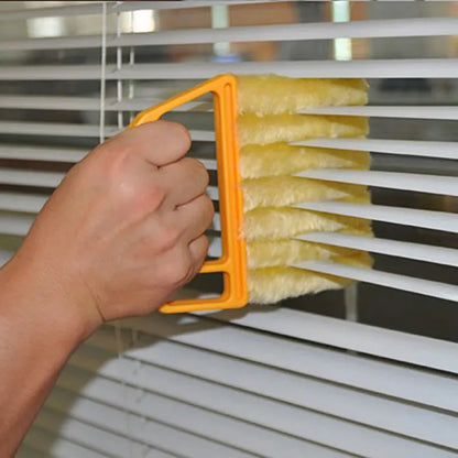 Microfiber Blind Blade Cleaning Cloth and Window Cleaning Brush - Versatile and Washable Cleaner Tool