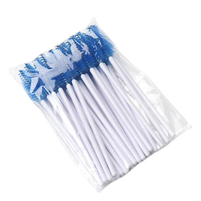 25pcs Eyelash Extension Brush Set - Mascara Wands, Micro Applicators & Spoolie Makeup Tools