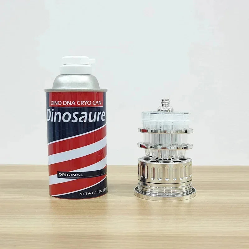 Barbasol Dennis Nedry Dinosaur DNA Jar Model – Jurassic Park Movie Prop Souvenir Desktop Ornament Gift