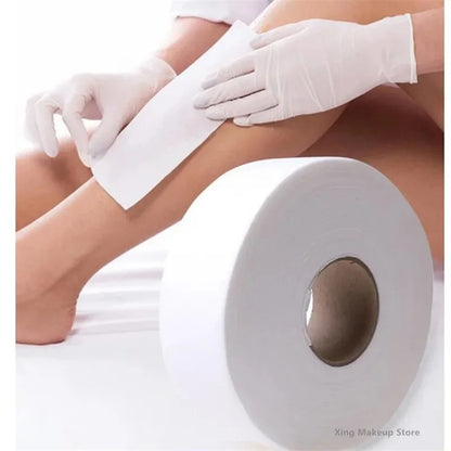 High-Quality Nonwoven Wax Strips Roll – 50m/100m Hair Removal Wax Paper for Body Epilator