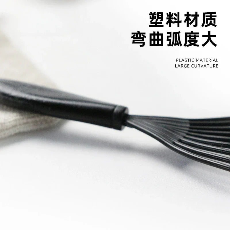 Professional Hair Salon Comb & Brush Cleaner – Aluminum Comb with Plastic Handle for Hair Removal