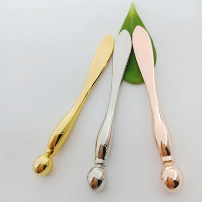 Metal Face Massage Stick — Anti-Wrinkle Eye Cream Applicator & Mask Mixing Spatula for Facial Care
