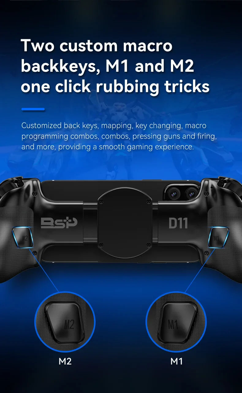 BSP-D11 Stretching Wireless Game Controller – Compatible with SWITCH, Android, iOS, PS3, PS4, XBOX, and Tablet for Gamepad Streaming