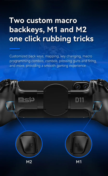 BSP-D11 Stretching Wireless Game Controller – Compatible with SWITCH, Android, iOS, PS3, PS4, XBOX, and Tablet for Gamepad Streaming