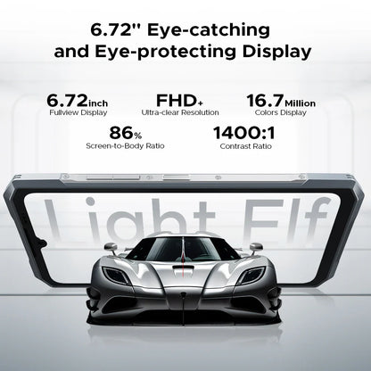 DOOGEE Blade GT Rugged Phone | 6.72'' FHD+, 120Hz LED Light, 12GB RAM, 256GB ROM, 5500mAh Battery, Android 14   2/2