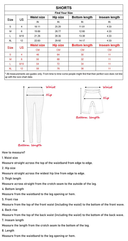 QINACTIVE Women’s Yoga Shorts — High Waist Scrunched Butt Pocket Push-Up Gym Leggings & Sexy Booty Fitness Tights