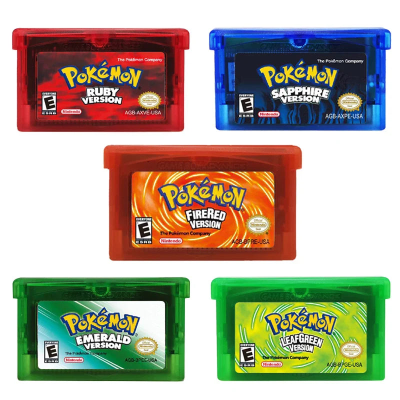 Pokemon Series Game Cartridge | GBA/NDSL/NDS/GBM/GBA SP Memory Card for Nintendo