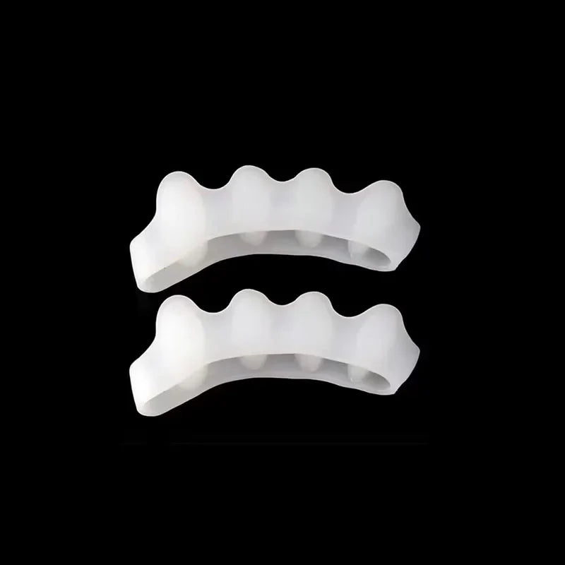 2Pc Silicone Toe Separator — Foot & Toe Spreader for Hallux Valgus, Bunion Correction & Toe Straightening