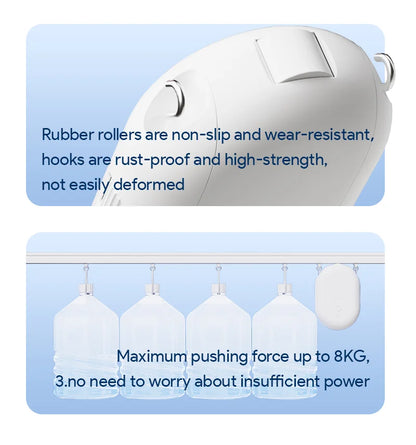 Tuya Smart Zigbee Curtain Motor with Hooks – T U Rail Smart Curtain Pusher, Siri, Google Home & Alexa Voice Control