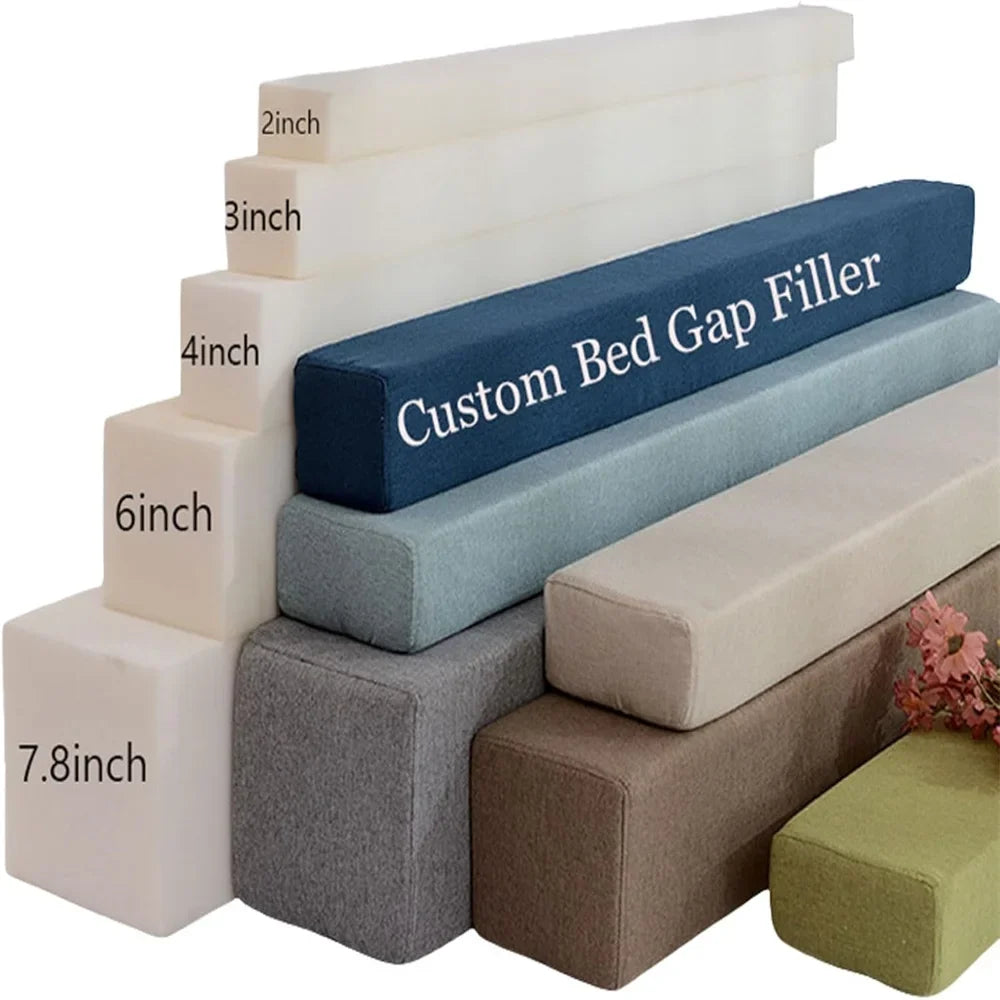 Mattress Gap Filler Pillow - Bed Extender Cushion for Closing Gaps Between Mattress, Headboard & Wall