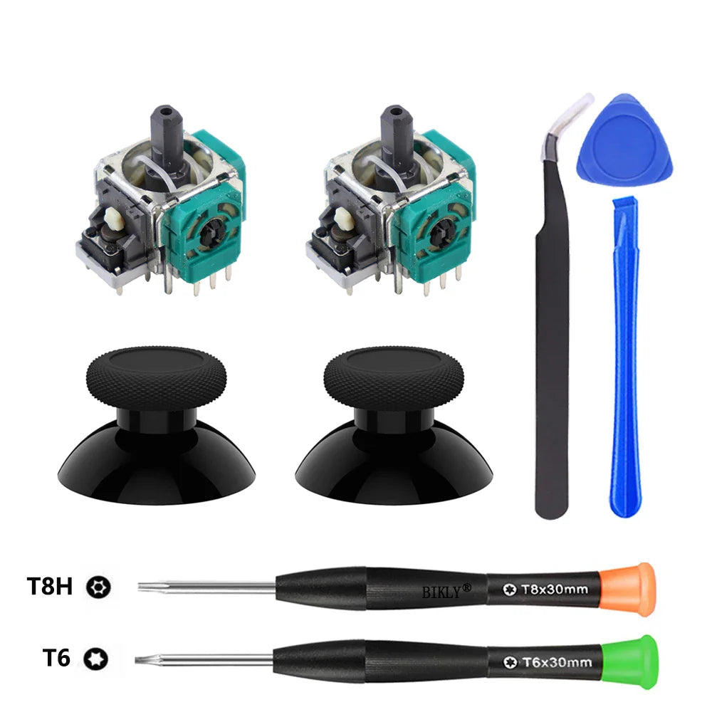 Replacement Joystick for Xbox One & Series X/S Controllers — 3D Analog Thumbsticks with T6/T8 Screwdriver Repair Kit