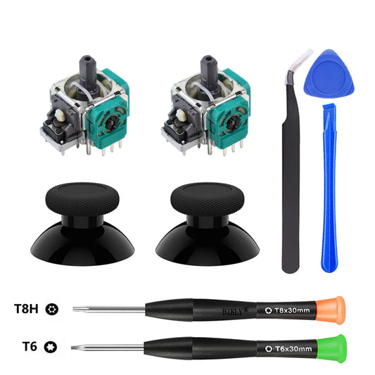 Replacement Joystick for Xbox One & Series X/S Controllers — 3D Analog Thumbsticks with T6/T8 Screwdriver Repair Kit